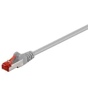 Goobay | CAT 6 | Network cable | Pairs in metal foil (PiMF) | Male | RJ-45 | Male | RJ-45 | Grey | 7.5 m